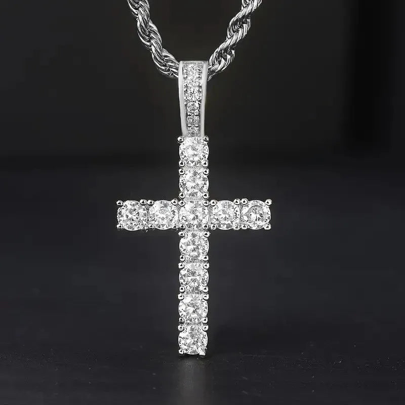 Colar Crystal Cross