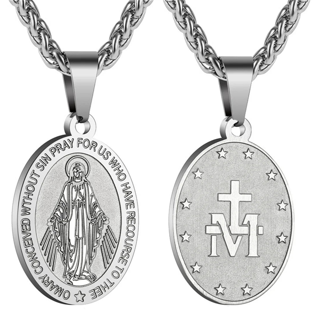 Colar Virgem Maria da Medalha Milagrosa