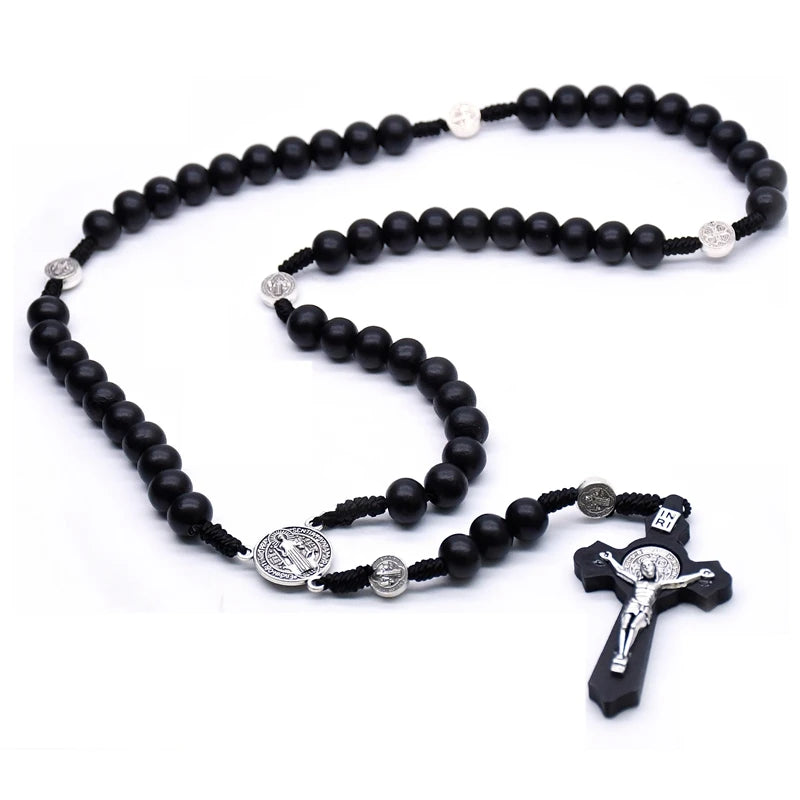 Rosário em Madeira de Fé com Crucifixo