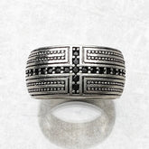 Anel Black Cross