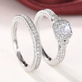 Conjunto de Anéis Eternal Spark Duo
