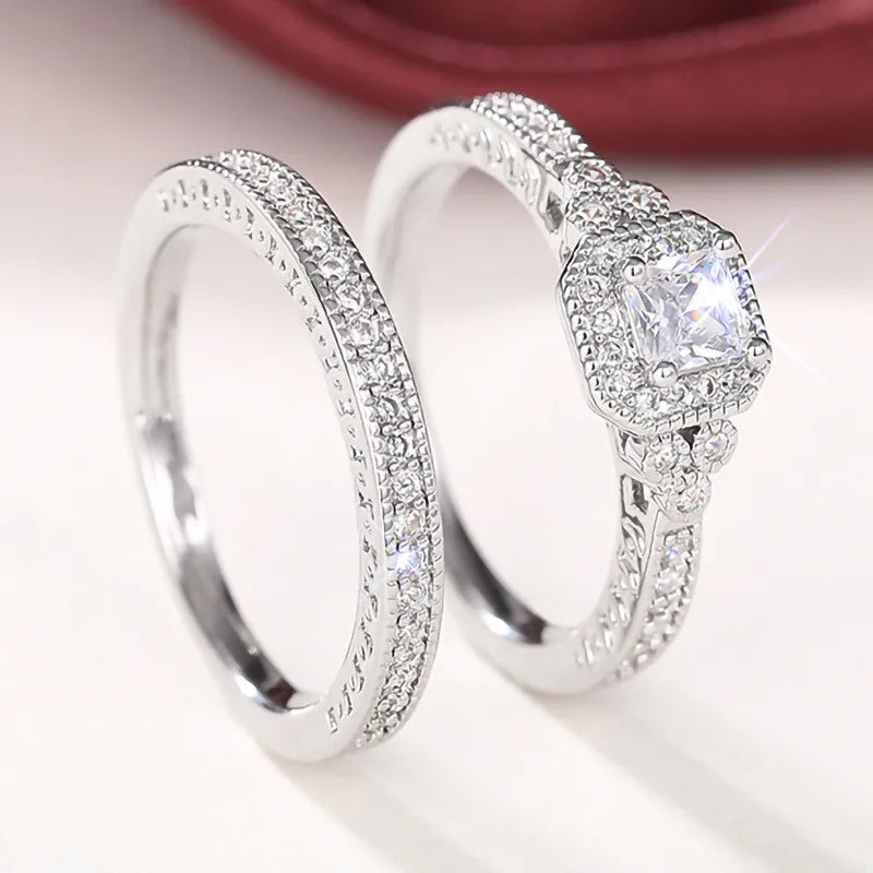 Conjunto de Anéis Eternal Spark Duo