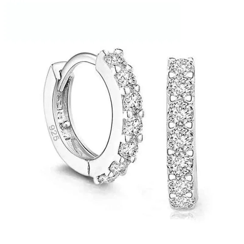 Brinco Silver Hoops