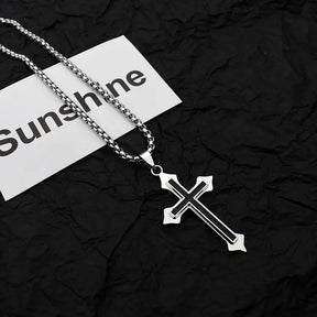 Colar Vintage Gothic Crucifixo