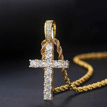 Colar Crystal Cross