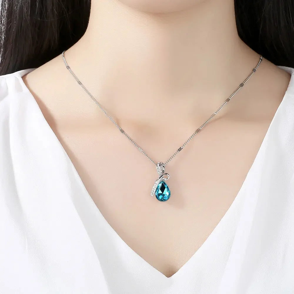Colar Blue Drop