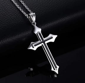Colar Vintage Gothic Crucifixo