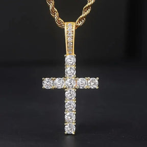 Colar Crystal Cross