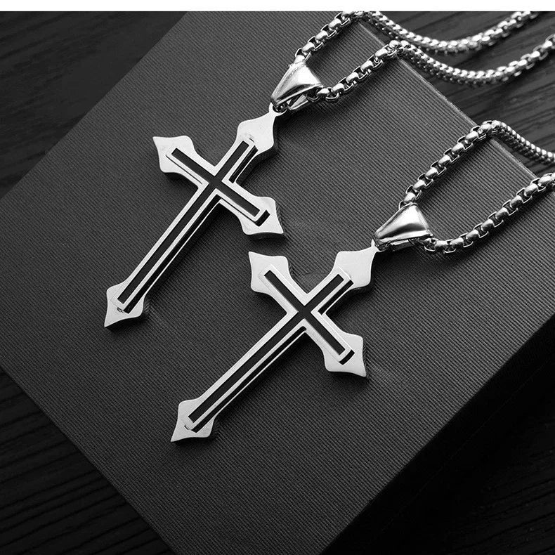 Colar Vintage Gothic Crucifixo